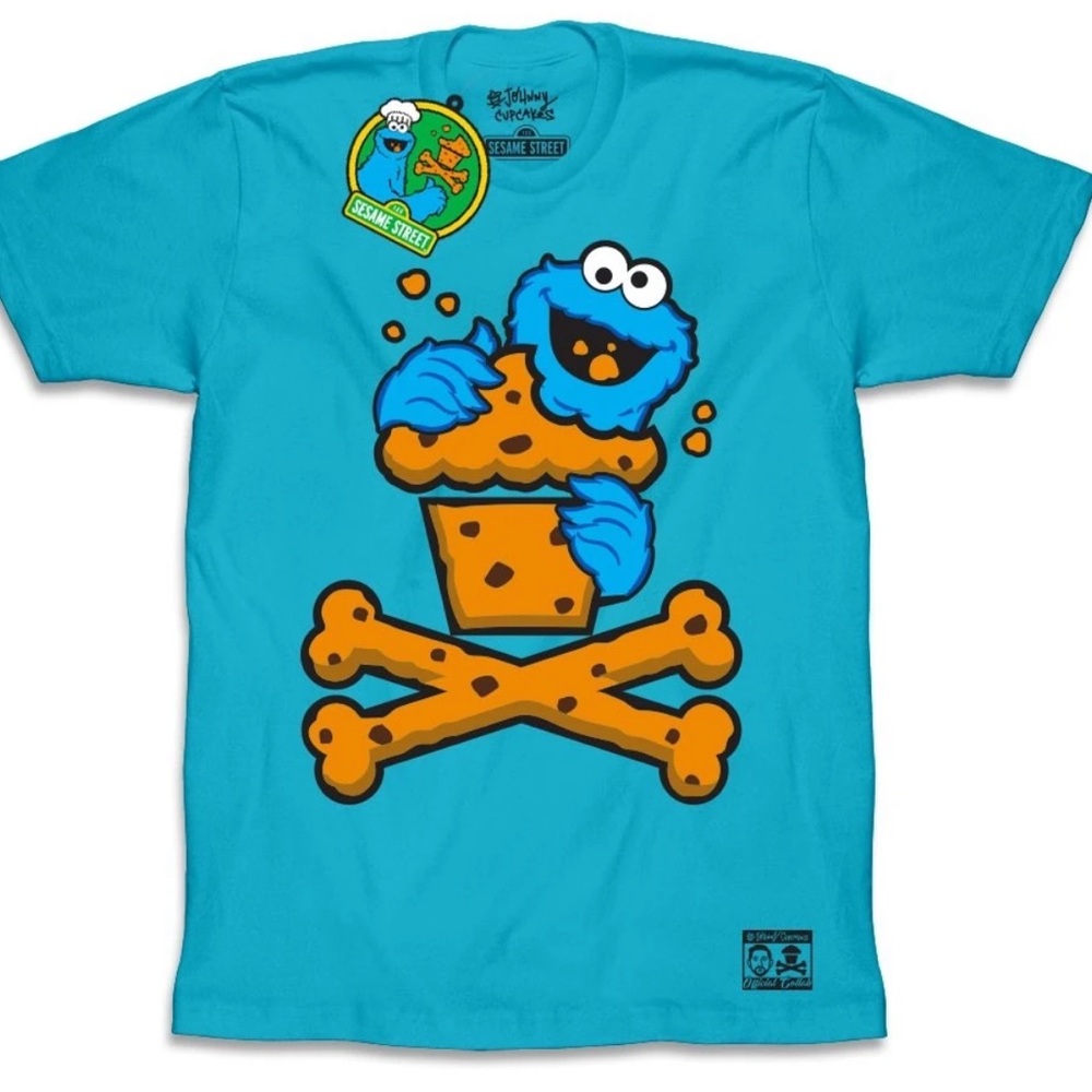 Johnny Cupcakes Blue Cookie Monster Tee